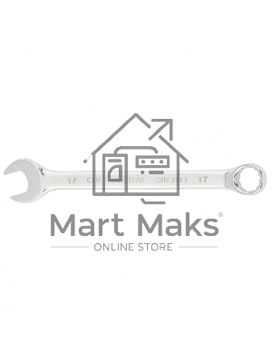 Ключ комбинированный Matrix, 17 мм, CrV, полированный хром