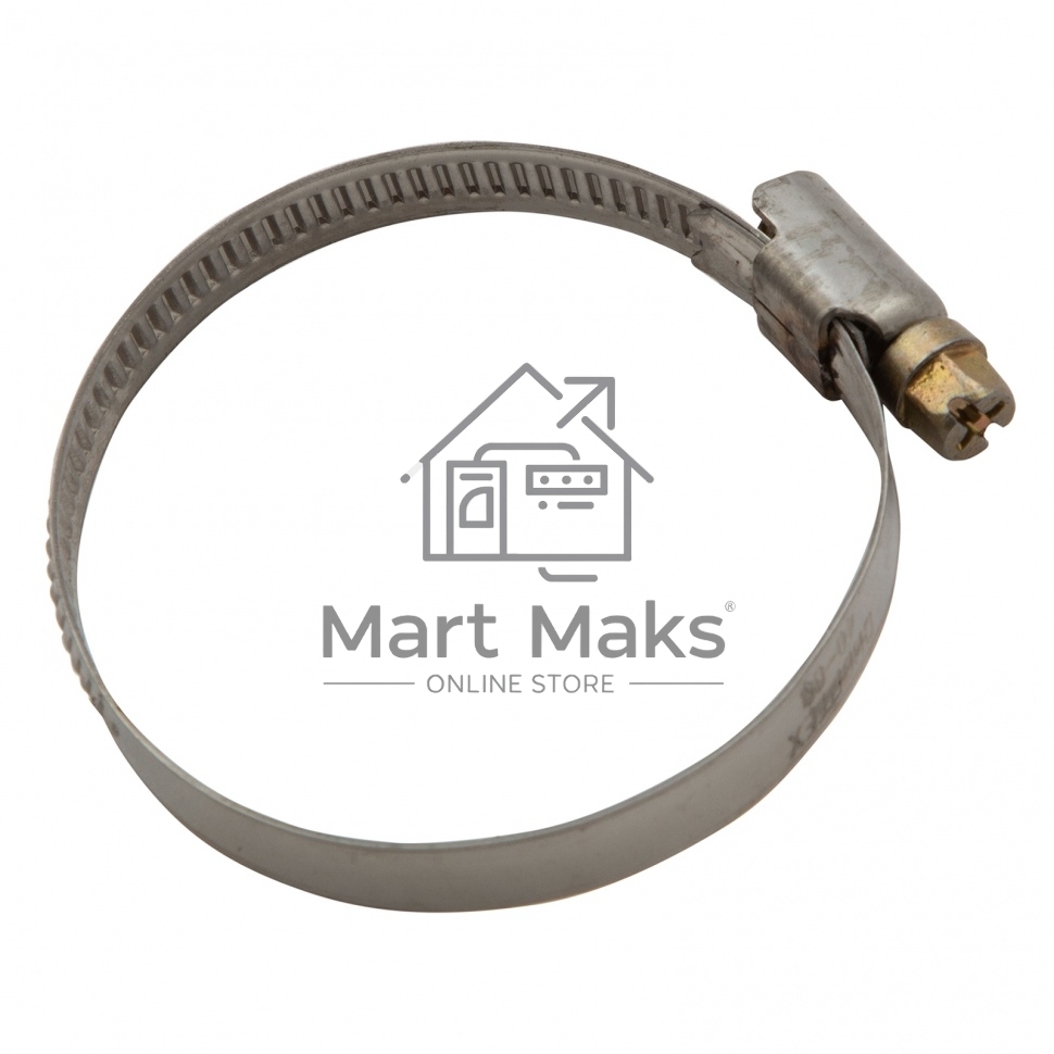 Хомуты Сибртех нержав. сталь, стандартное болтовое крепление 40-60 мм, ширина 9 мм, 50 шт. 47583