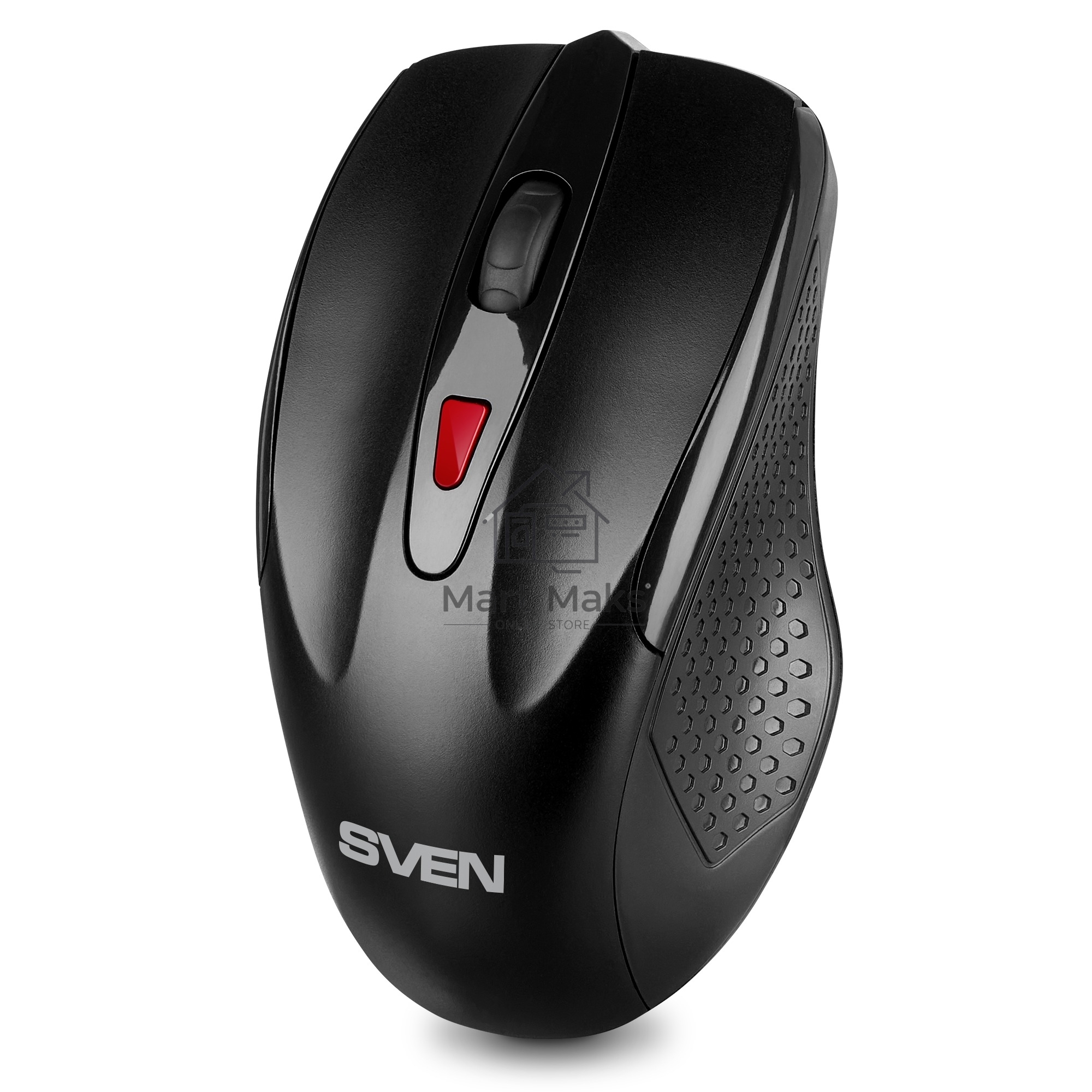 Мышь беспроводная SVEN RX-450W черный, 3200 dpi, радиоканал, USB, кнопки - 6