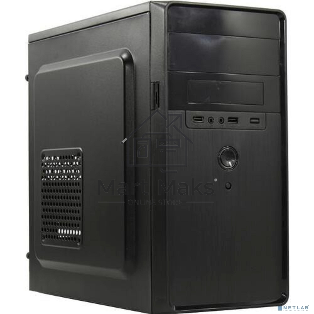 Компьютерный корпус Minitower ExeGate EX286427RUS BA-309-500W-8 (mATX, БП AA500 с вент. 8см, 2*USB, HD аудио, черный)