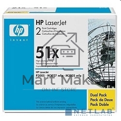 Картридж лазерный HP Q7551XD черный двойная упаковка для LaserJet P3005/M3027mfp/M3035mfp 2 x 13000стр.