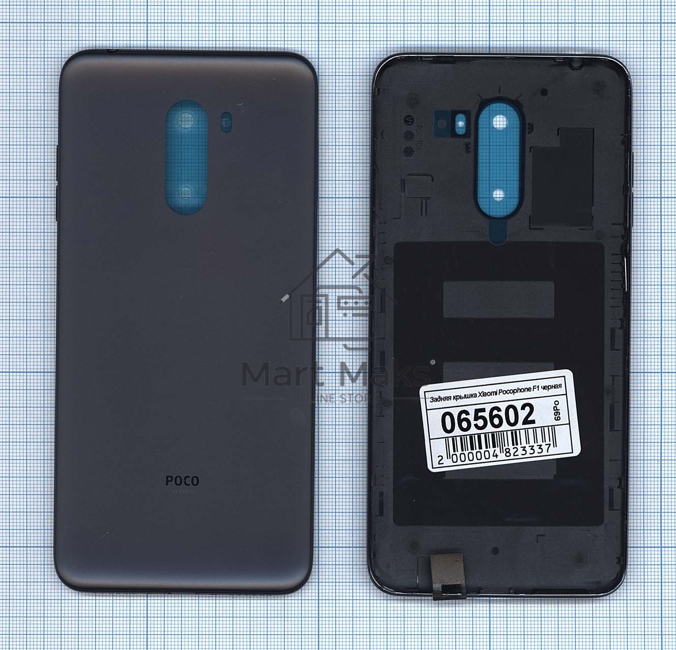 Задняя крышка для Xiaomi Pocophone F1  черный
