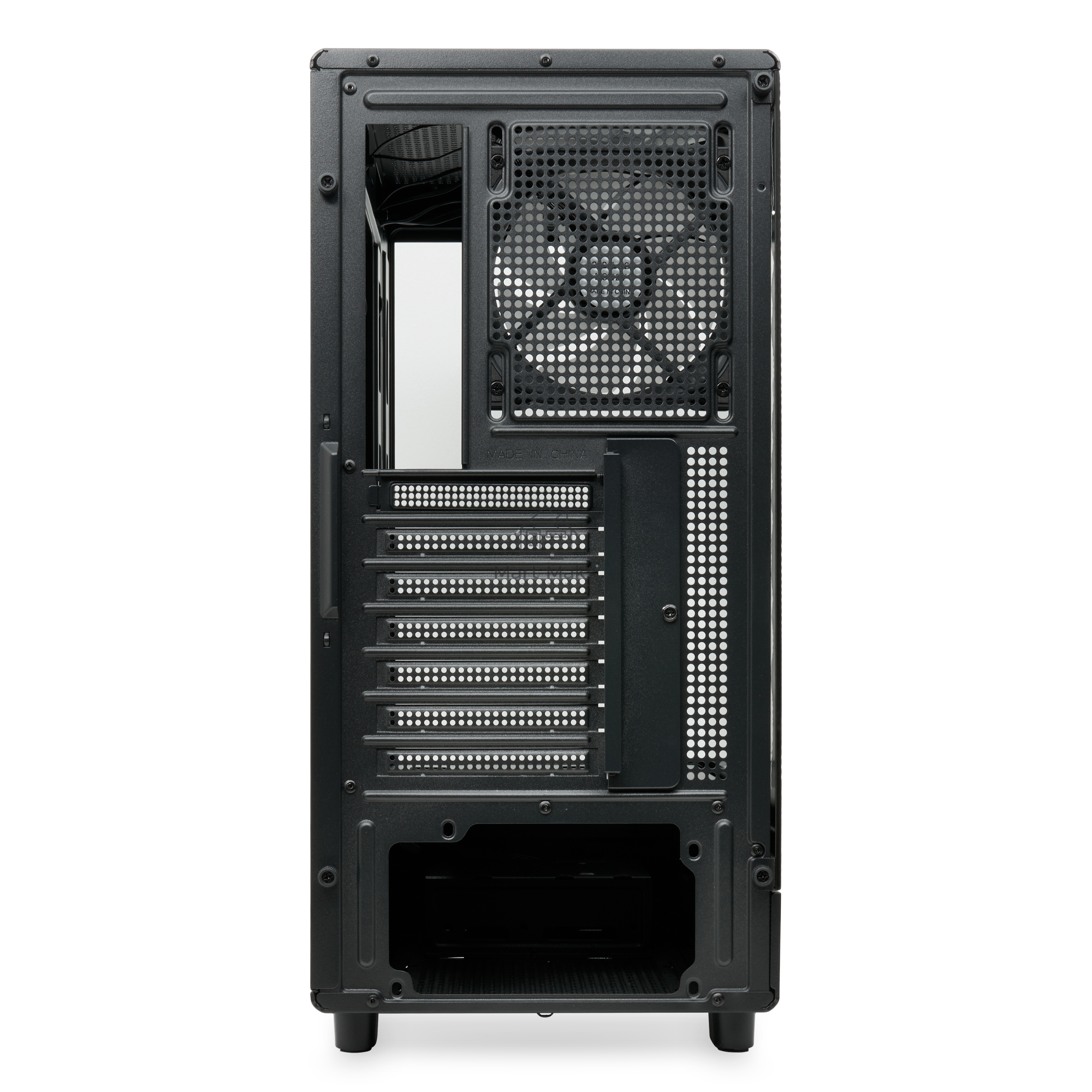 Компьютерный корпус  HSPD F510, Panoramic Mid Tower, черный, TG, 0.5 SPCC, 3x120mm ARGB ATX, mATX, mITX 180/280/160mm 1x2.5