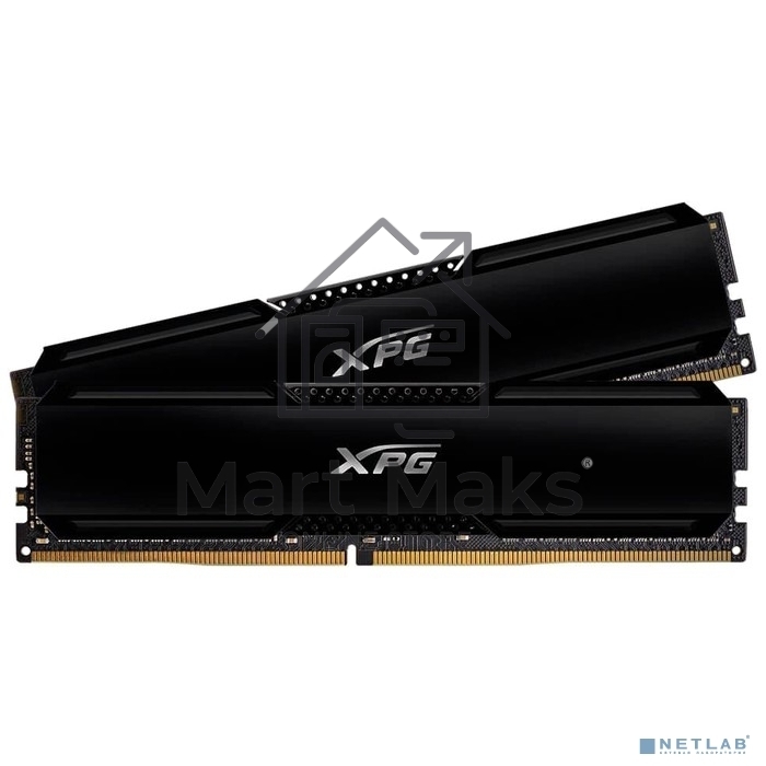 Оперативная память XPG Gammix D20, DDR4, 32GB (2x16GB), 3200MHz, CL16, UDIMM, с радиатором, черный