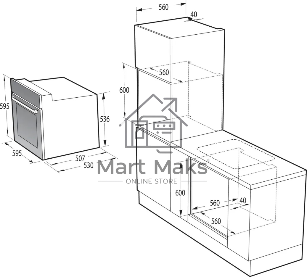 Духовой шкаф электрический встраиваемый Gorenje BO6737E03NWG белый