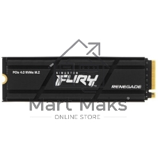 Накопитель SSD Kingston Fury Renegade, 2Tb, M.2(22x80мм), NVMe, PCIe 5.0 x4, 3D TLC, R/W 14700/14000Mb/s, IOPs 2 200 000/2 200 000, TbW 2000, DWPD 0.5 (12 мес)