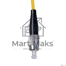 Комм. шнур оптический Cabeus Tight Buffer, Simplex FC/LC, OS2 9/125, LSZH, 2м, Ø 3мм, чёрный хвостовик, цвет: жёлтый