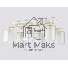 Светильник Ambrella light TR3033247/6 WH/WD белый/дерево E27/6 max 60W 580*340*245