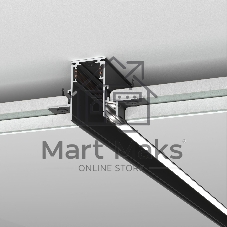 Slim Magnetic Шинопровод встраиваемый с местом под светодиодную ленту (чёрный) (2м) 85132/00