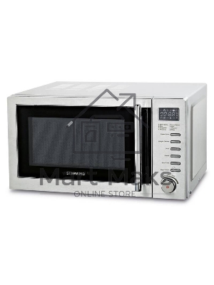 Микроволновая печь Starwind SMW5220 серебристый, 20 л, 700 Вт, переключатели - кнопки, поворотный механизм