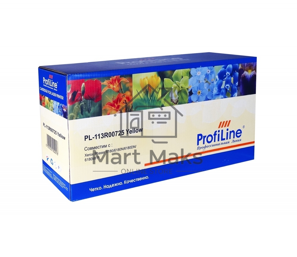 Картридж лазерный ProfiLine PL-113R00725 для принтеров Rank Xerox Phaser 6180/6180N/6180DN/6180MFP Yellow 6000 копий