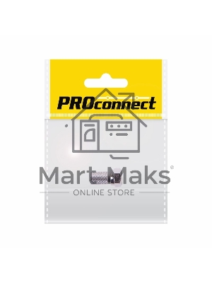 Разъем антенный на кабель, штекер F для кабеля SAT (с резиновым уплотнителем), (1шт.) (пакет) PROconnect