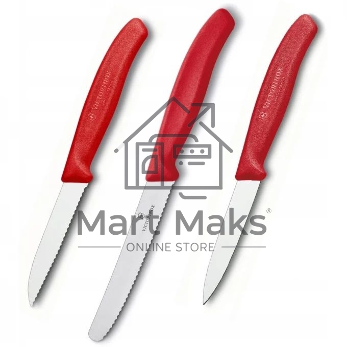 Набор Victorinox кухонный, 3 предмета, красный
