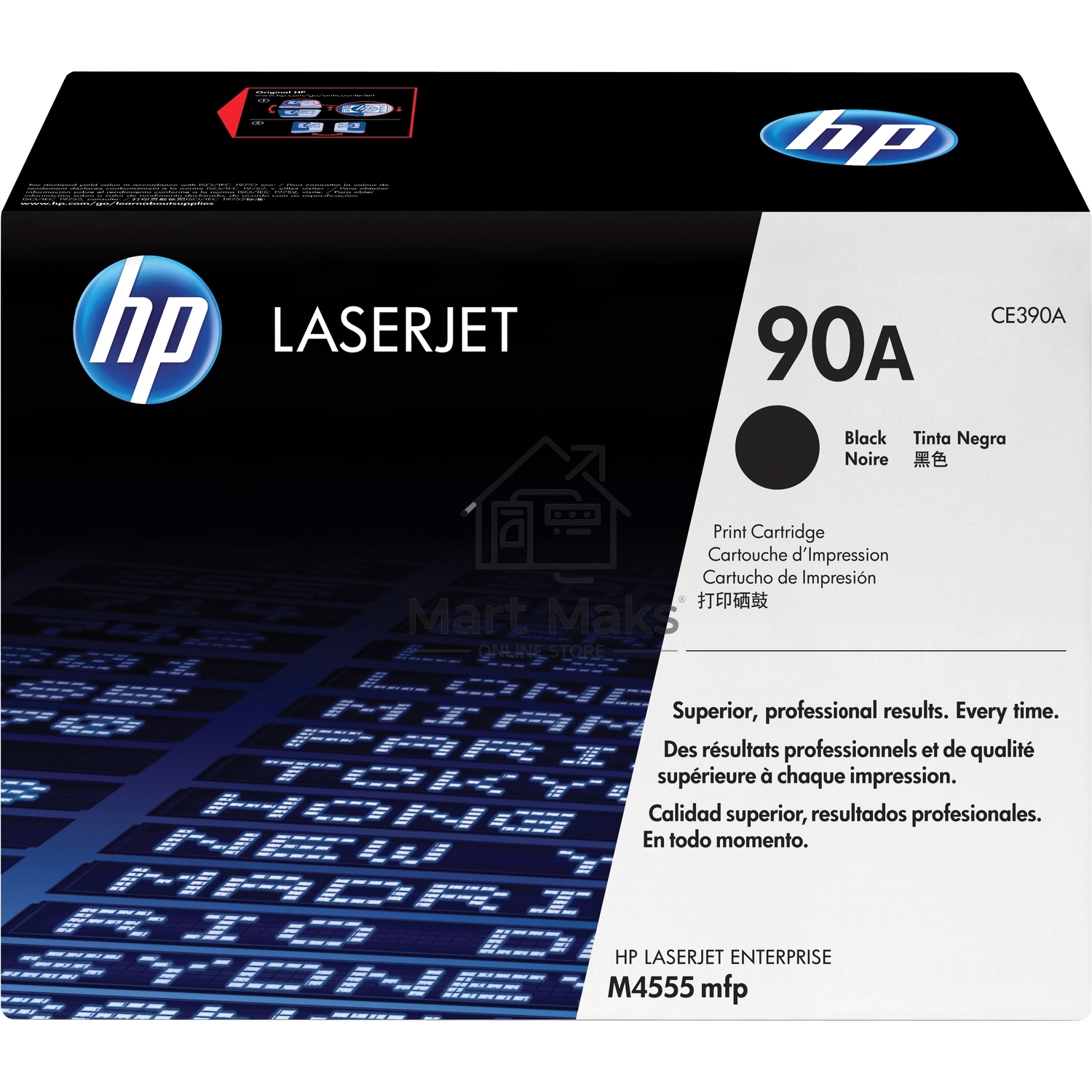 Картридж лазерный HP CE390A черный LJ M4555MFP/LJ 601n (10000стр.)