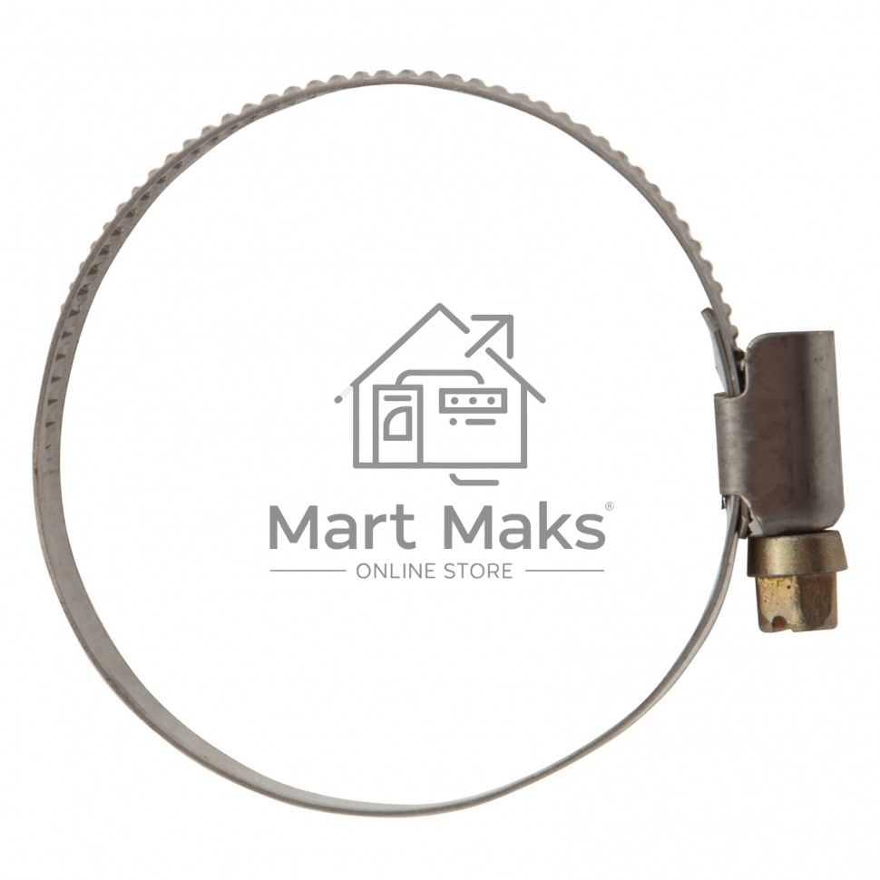 Хомуты Сибртех нержав. сталь, стандартное болтовое крепление 40-60 мм, ширина 9 мм, 50 шт. 47583