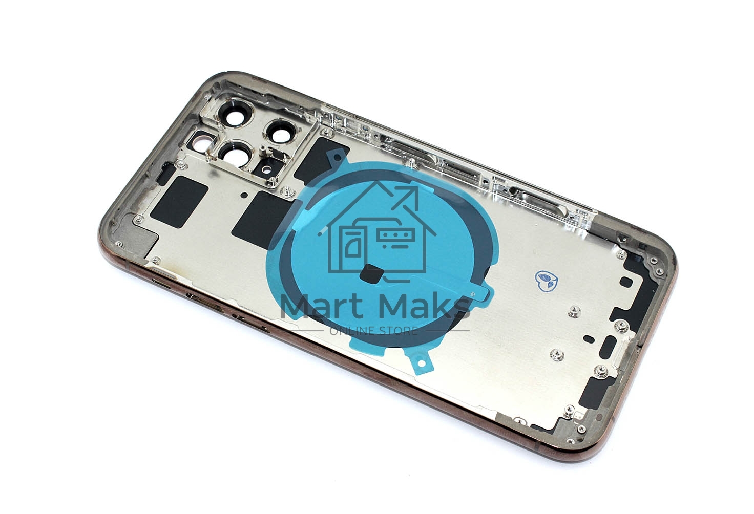 Задняя крышка (корпус) в сборе с рамкой для Apple iPhone 11 Pro золотая