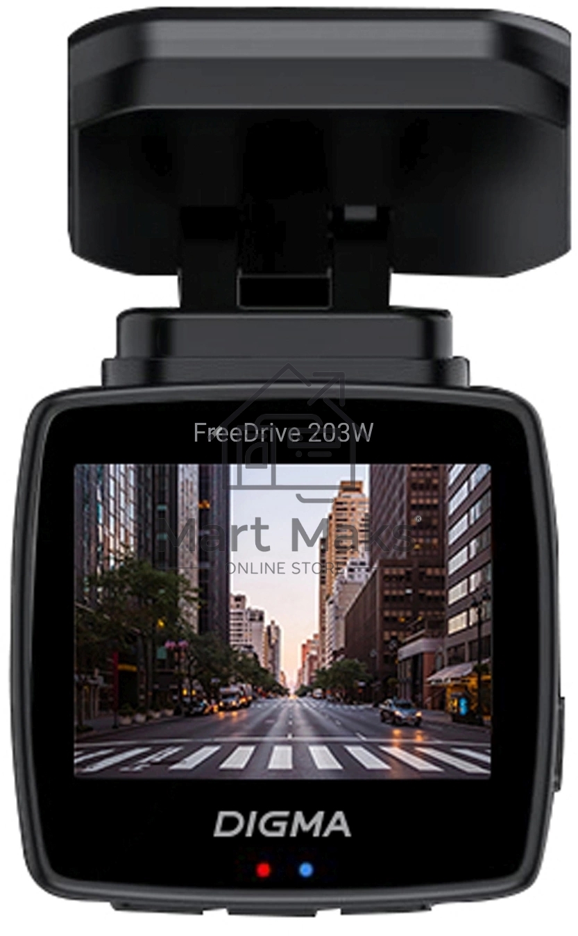 Видеорегистратор Digma FreeDrive 203W черный 2Mpix 1080x1920 1080p 120гр. MSTAR 8336