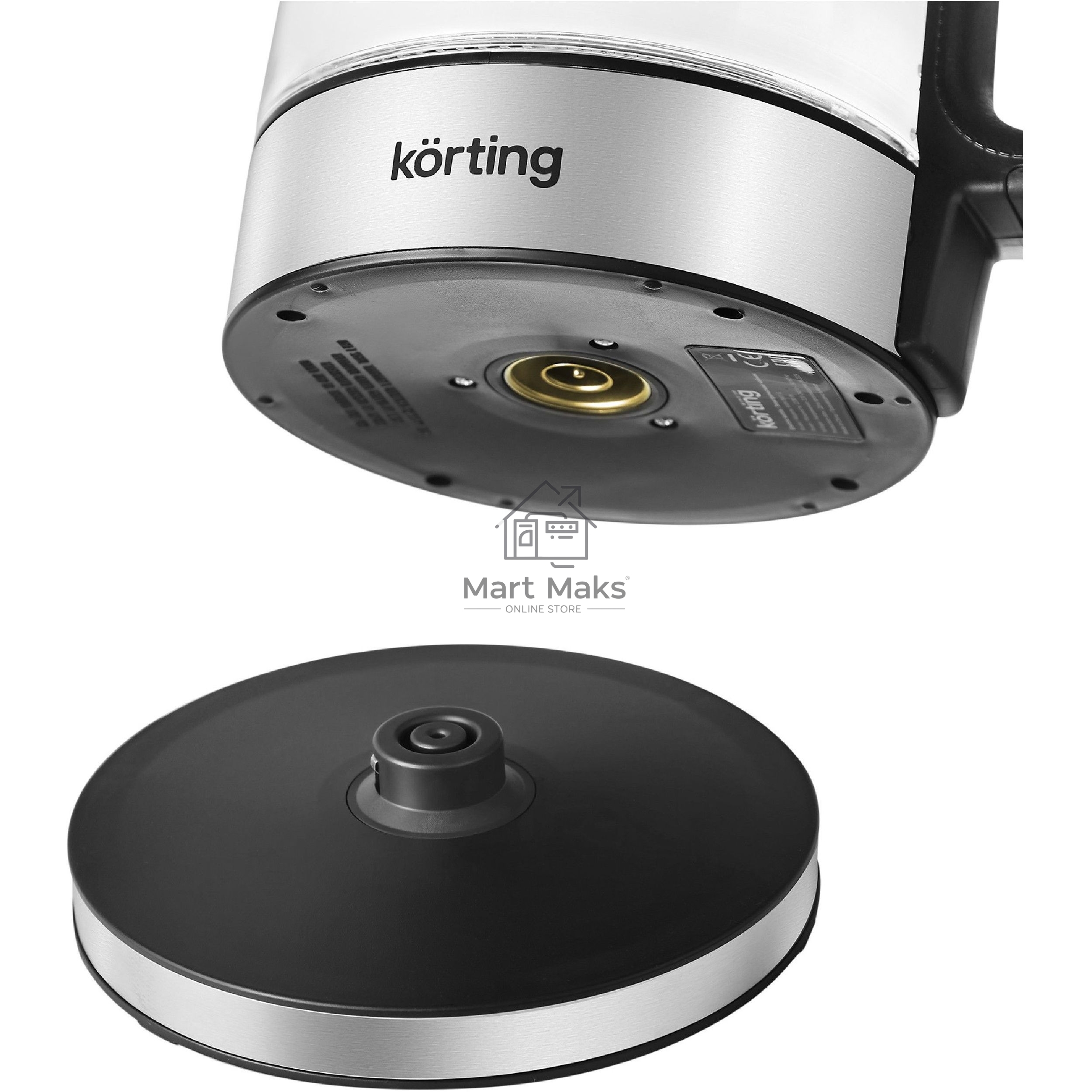 Электрический чайник Korting, объем 1.7 л, материал: стекло, механическое управление, фильтр от накипи, 5 температурных режимов, автоотключение, поддержание температуры