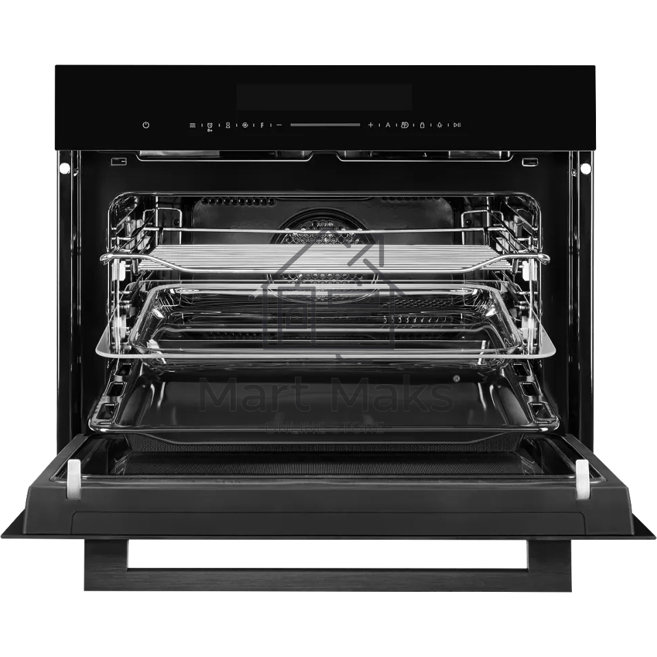 Встраиваемый духовой шкаф Kuppersberg KHT 616 Black компактный, ШхВхГ: 59.5х45.4х56.5 см, 50 л, А+, гидролизная очистка, черный