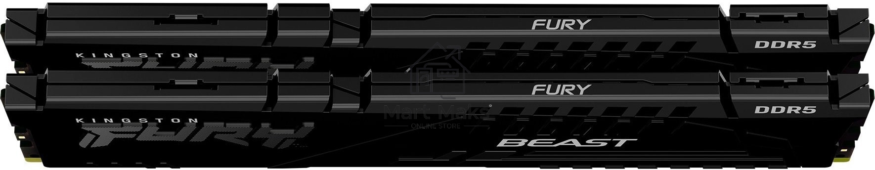 Оперативная память Kingston Fury Beast, DDR5, 32GB (2x16GB), 6000MHz, CL36, DIMM, с радиатором, черный
