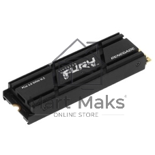 Накопитель SSD Kingston Fury Renegade, 2Tb, M.2(22x80мм), NVMe, PCIe 5.0 x4, 3D TLC, R/W 14700/14000Mb/s, IOPs 2 200 000/2 200 000, TbW 2000, DWPD 0.5 (12 мес)