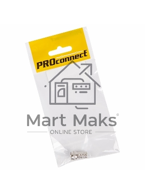 Разъем антенный на кабель, штекер F для кабеля RG-6, (1шт.) (пакет) PROconnect
