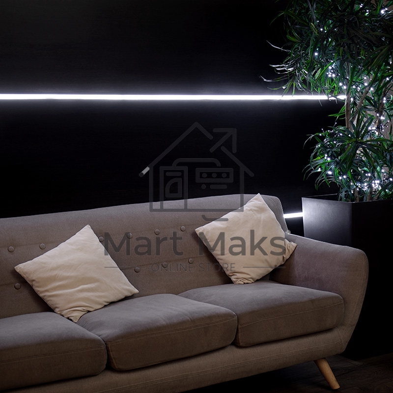 Гибкий неон LED SMD 8х16 мм, двухсторонний, белый, 120 LED/м, 5 м