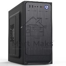 Компьютерный корпус с блоком питания Foxline 450Вт. Сase Forza mATX, 450W, 2xUSB 2.0, Black, w/o FAN, 12 см fan PSU, power cord