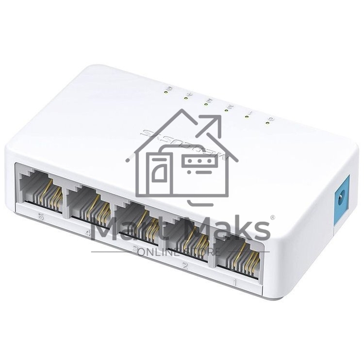 Коммутатор Mercusys MS105, 5 портов Ethernet 100 Мбит/с