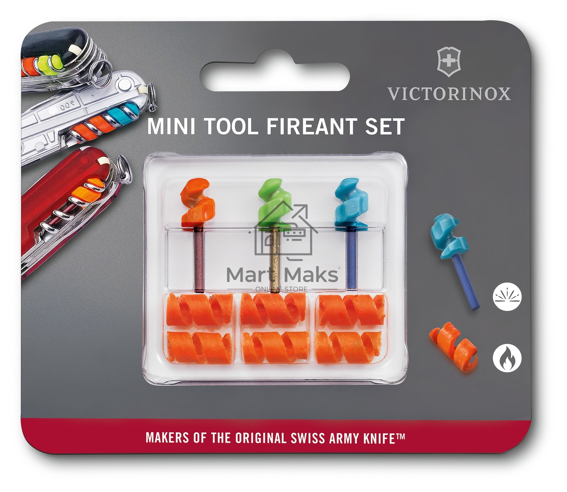 Набор инструментов для пероч.ножа Victorinox FireAnt (4.1330.B1) ассорти блистер