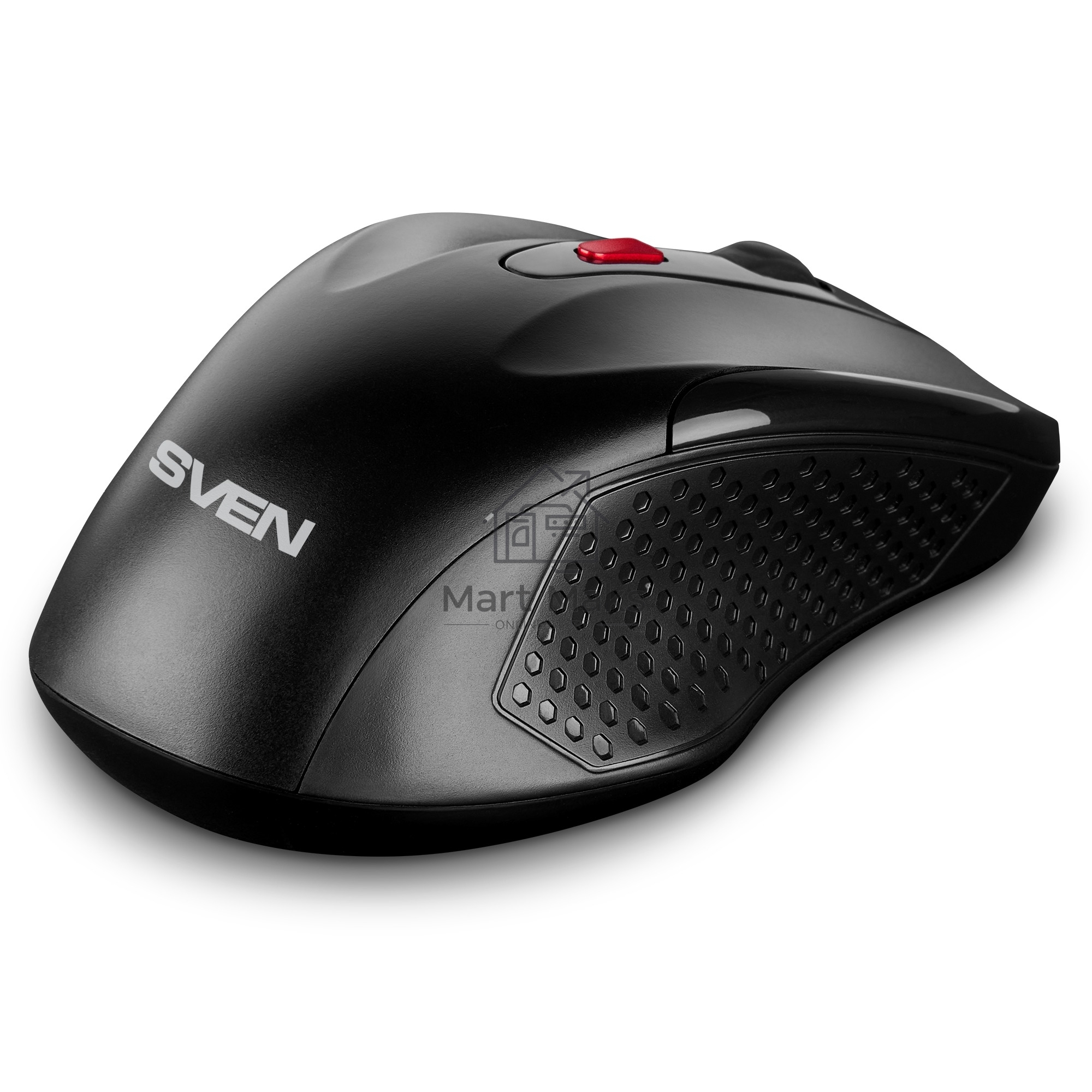 Мышь беспроводная SVEN RX-450W черный, 3200 dpi, радиоканал, USB, кнопки - 6