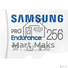 Флеш карта microSDXC 256Gb Samsung PRO ENDURANCE (40/100 Mb/s, adapter) (MB-MJ256KA/APC)