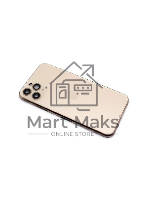 Задняя крышка (корпус) в сборе с рамкой для Apple iPhone 11 Pro золотая