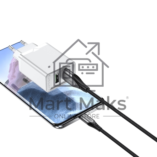 Сетевое зарядное устройство Vention на 2 порта USB (A+A) QC 3.0 белый