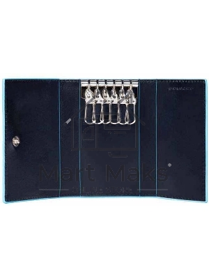 Ключница Piquadro Blue Square PC1396B2/BLU2 темно-синий натур.кожа