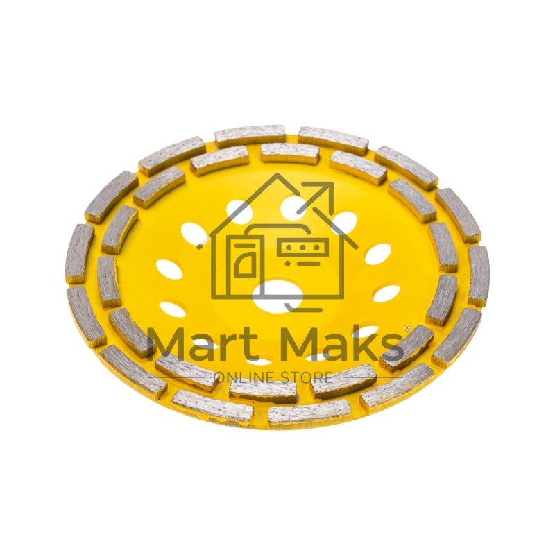 Чашка алмазная шлифовальная, двухрядная, 180х22,2мм KRANZ