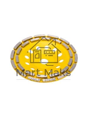 Чашка алмазная шлифовальная, двухрядная, 180х22,2мм KRANZ