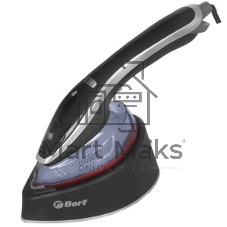 Отпариватель Bort Steam PowerPlus черный/голубой, 1300 Вт, 25 г/мин, 140 мл