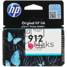 Картридж струйный HP 912 3YL78AE пурпурный (315стр.) для HP OfficeJet 801x/802x