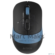 Мышь беспроводная A4Tech Fstyler FB10C черный/синий, 2000 dpi, радиоканал, Bluetooth, USB, кнопки - 4