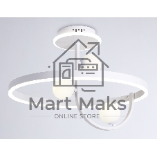 Потолочный светодиодный светильник Ambrella light FL66261/1+3 WH белый 56W 3000K-6400K+G9/3 D500*358 (ПДУ ИК)