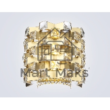 Настенный светильник Ambrella light LH41014/2 BS/CL латунь/прозрачный E14*2 max 40W 300*190*270