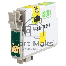 Картридж струйный Cactus CS-EPT1284 (T1284) желтый (7 мл) для Epson Stylus S22/S125/SX420/SX425/Office BX305