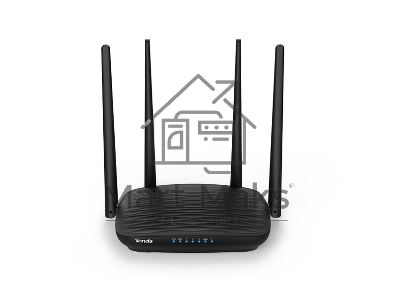 Маршрутизатор Tenda AC5 1200Mbps 11AC wave2Router, MU-MIMO,1Ghz CPU，4X5dbi Antennas, 1X100Mbps WAN, 3x100Mbps LAN,WiFi On/Off Switch,Universal Rep