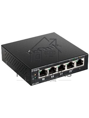 Неуправляемый коммутаторD-LinkDES-1005P/B1A с 5 портами 10/100Base-TX (1 порт с поддержкой PoE)
