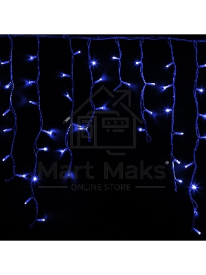 Гирлянда Neon-night Айсикл (бахрома) светодиодный, 5,6 х 0,9 м, белый провод 