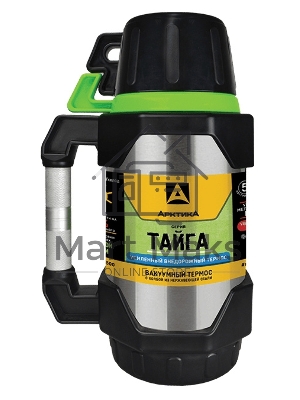 Арктика, 110-1500, Термос, узкое горло 1,8л + чашки Узкое горло, 1,5л, с доп.чашкой и контейнером для чая, 2 крышки-чашки 400мл, холод/тепло 32ч