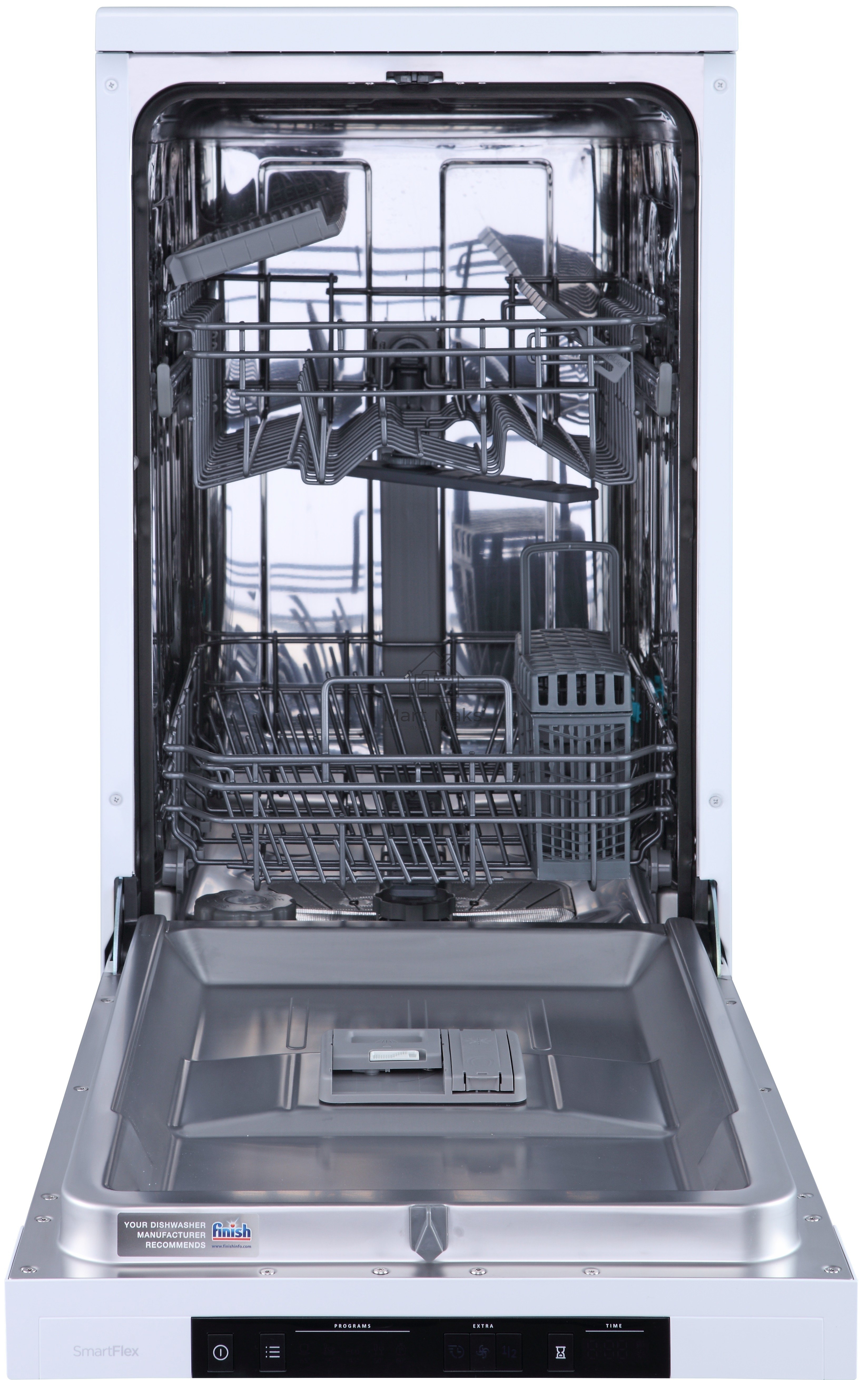 Посудомоечная машина, Gorenje GS531E10W, белая с черным, 44.8 см, 9 компл., 47 дБ, класс A++