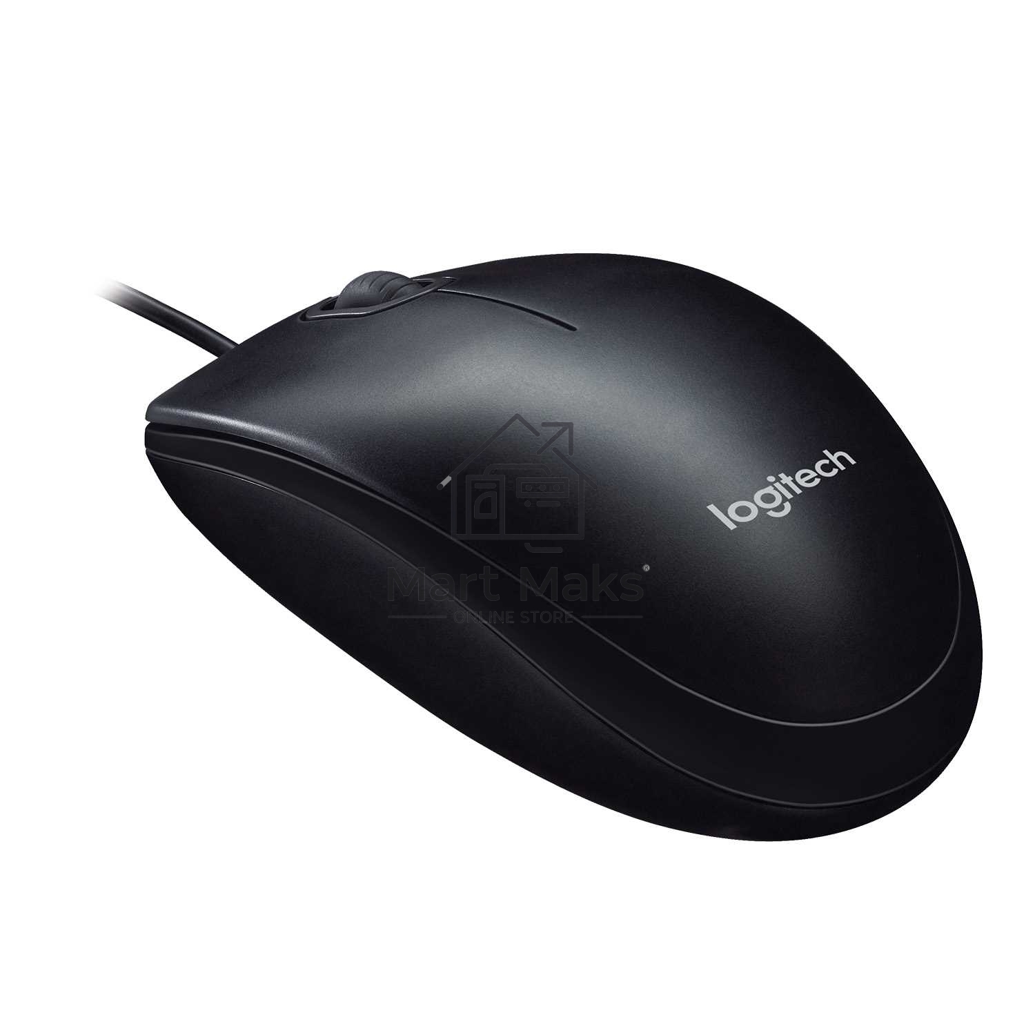 Мышь проводная Logitech M100/100R DARK/GREY (темно-серая/черная), 1000 dpi, USB, кнопки - 3