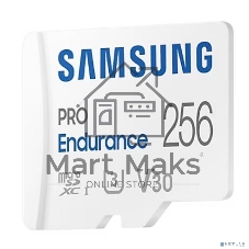 Флеш карта microSDXC 256Gb Samsung PRO ENDURANCE (40/100 Mb/s, adapter) (MB-MJ256KA/APC)